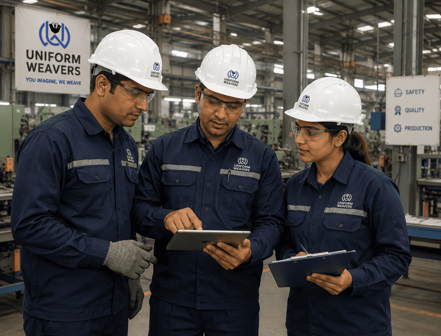 Industrial workwear uniforms for factories in Rabale MIDC, Navi Mumbai