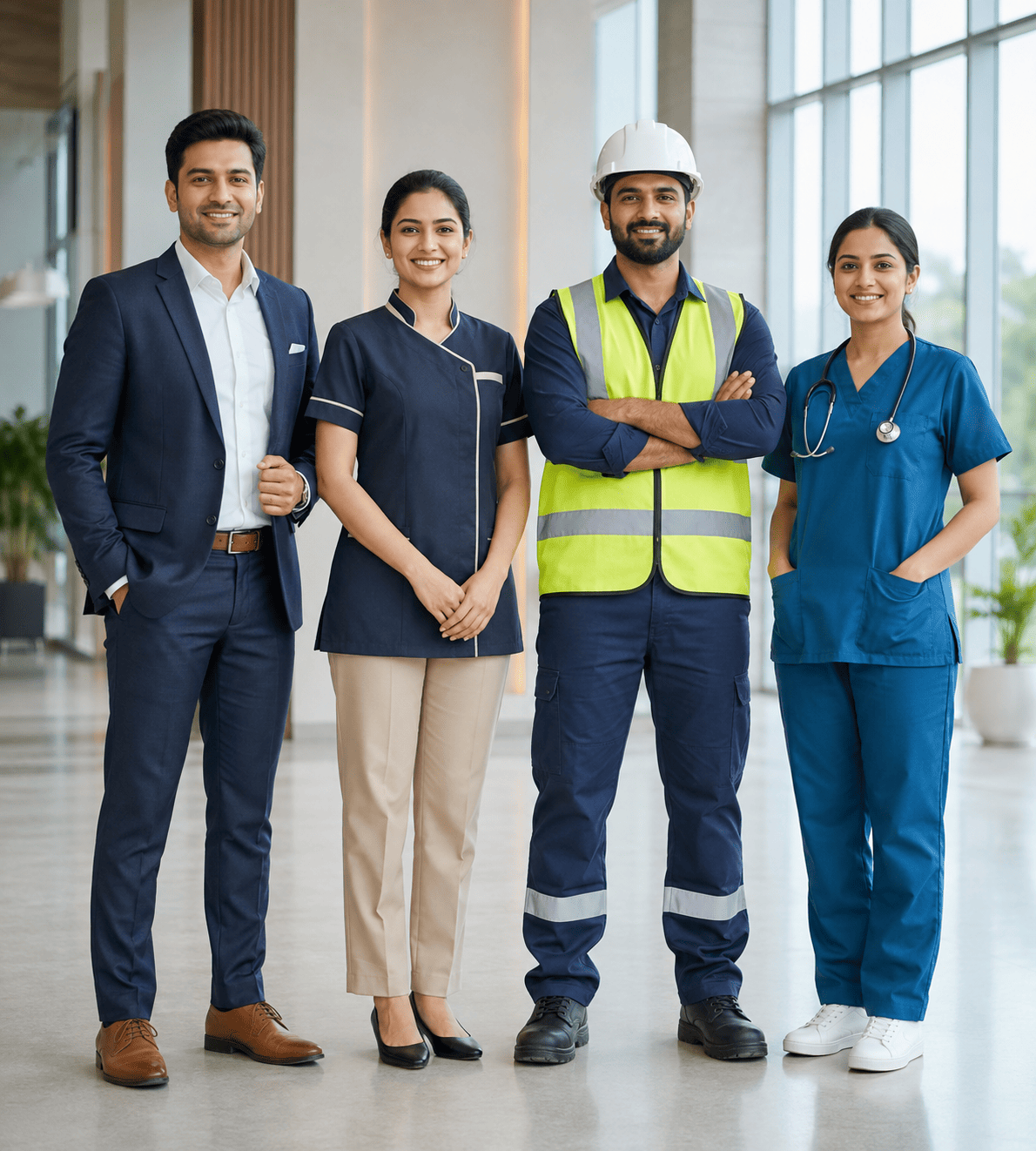 Uniform manufacturer in Navi Mumbai — corporate, hospital, industrial and hotel uniforms