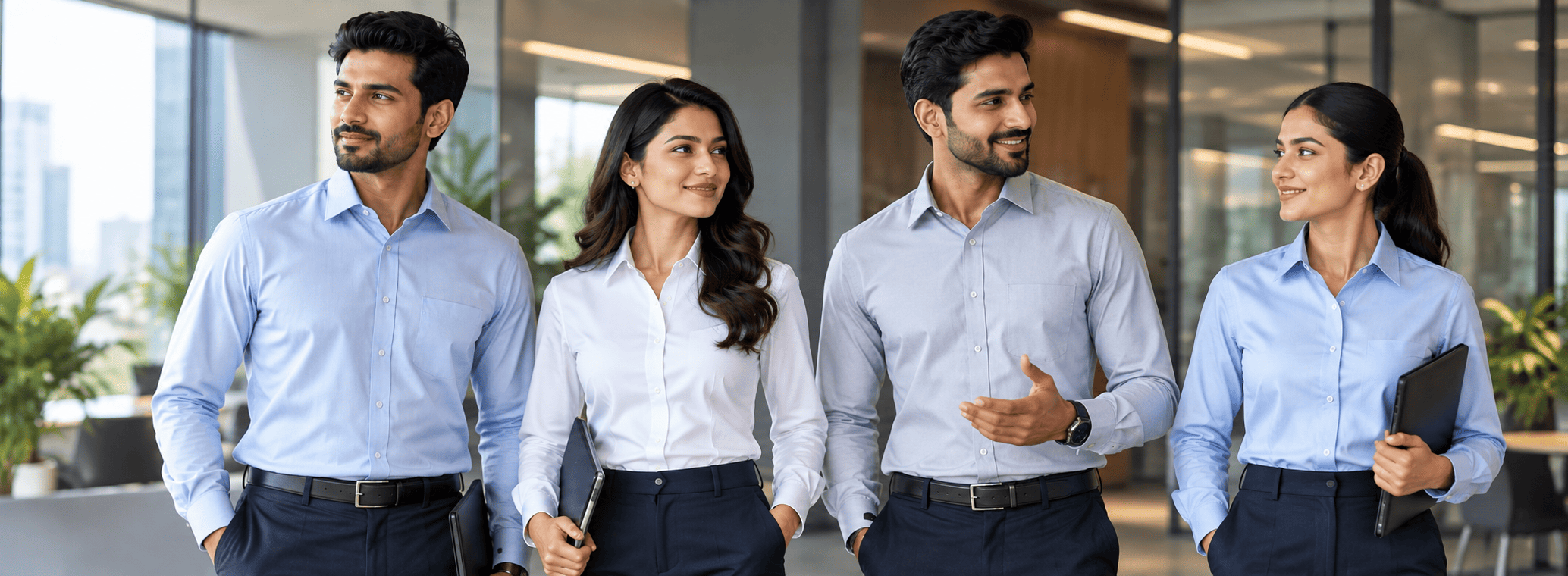 Corporate shirt manufacturer in Mumbai – custom office and team shirts by Uniform Weavers
