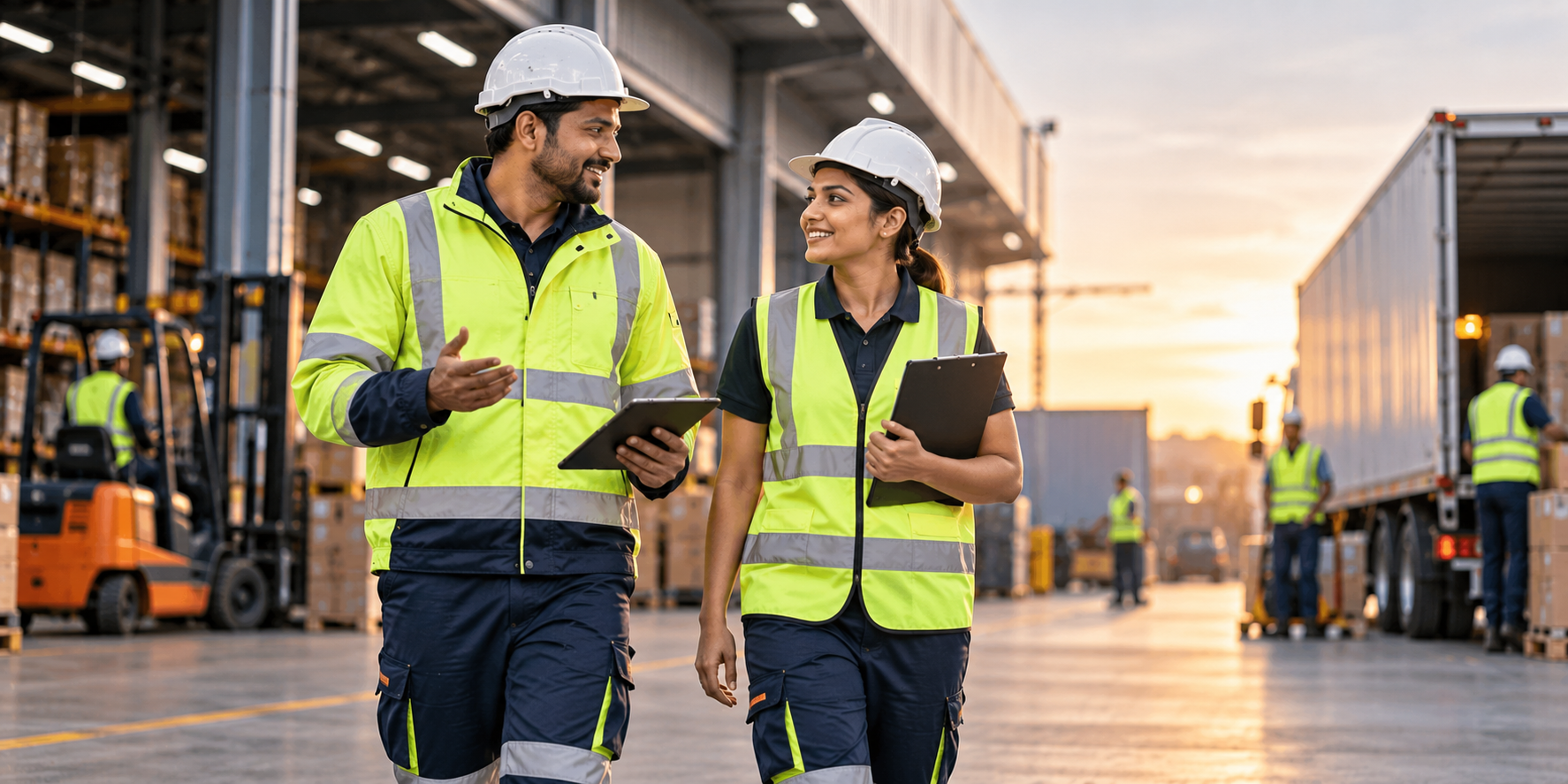 High visibility workwear manufacturer in Mumbai – custom hi-vis workwear for warehouses, logistics and industrial teams by Uniform Weavers