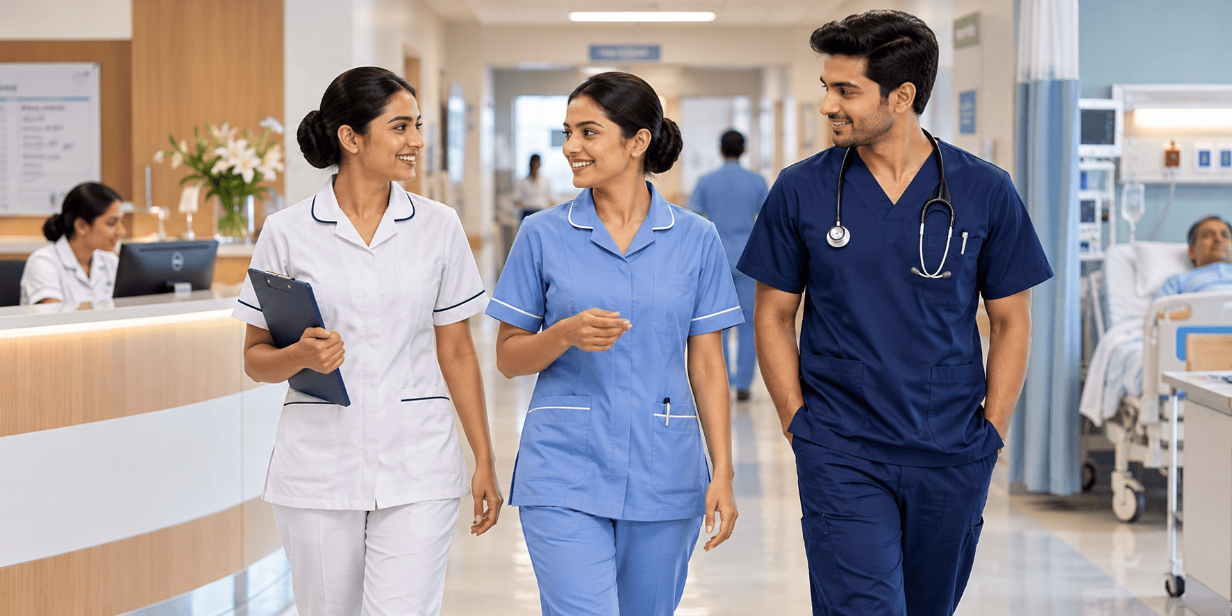 Nurse uniform manufacturer in Mumbai – custom nurse uniforms for hospitals, clinics and healthcare teams by Uniform Weavers