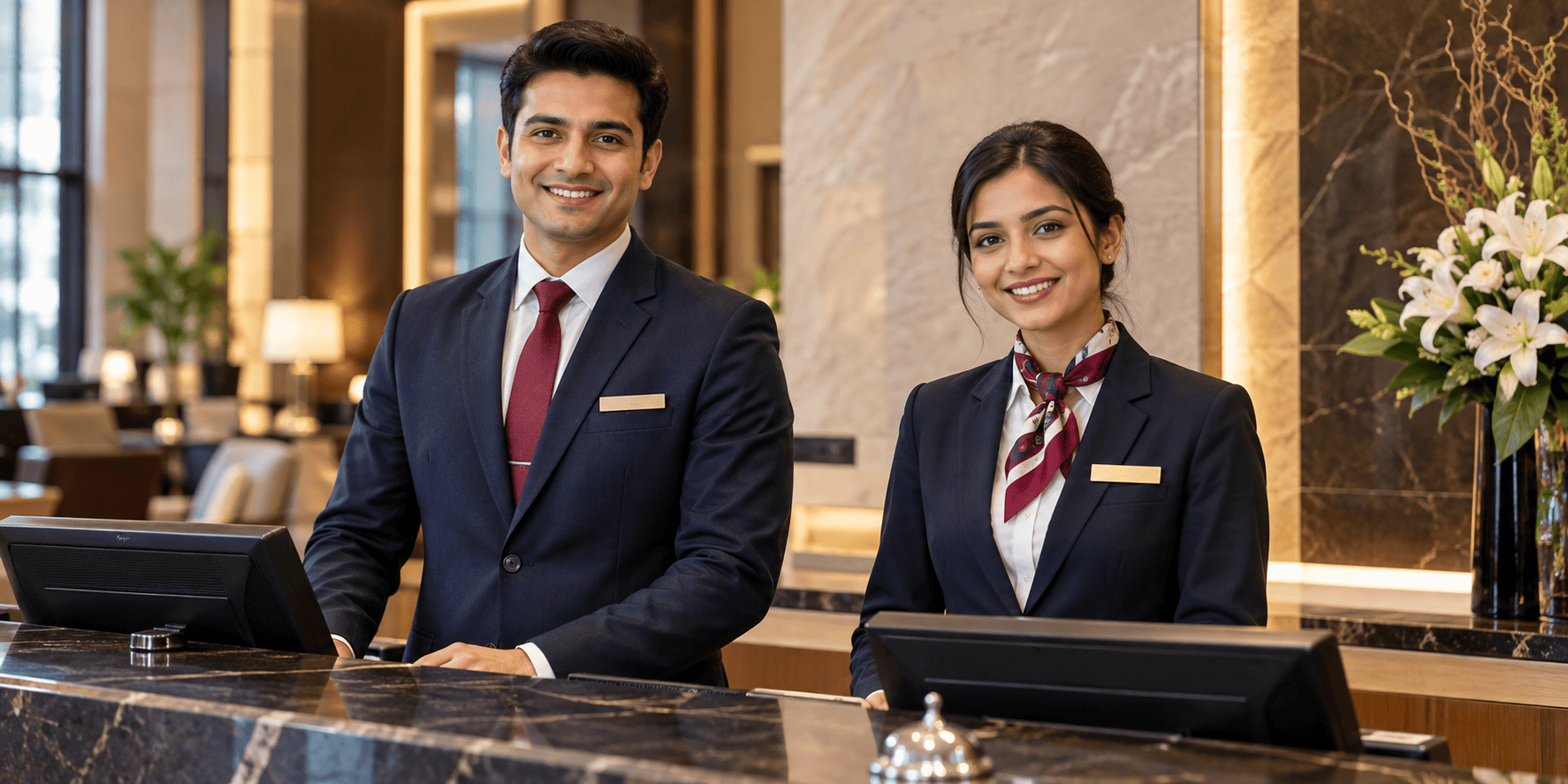 Reception uniform manufacturer in Mumbai β custom hotel front-office uniforms by Uniform Weavers