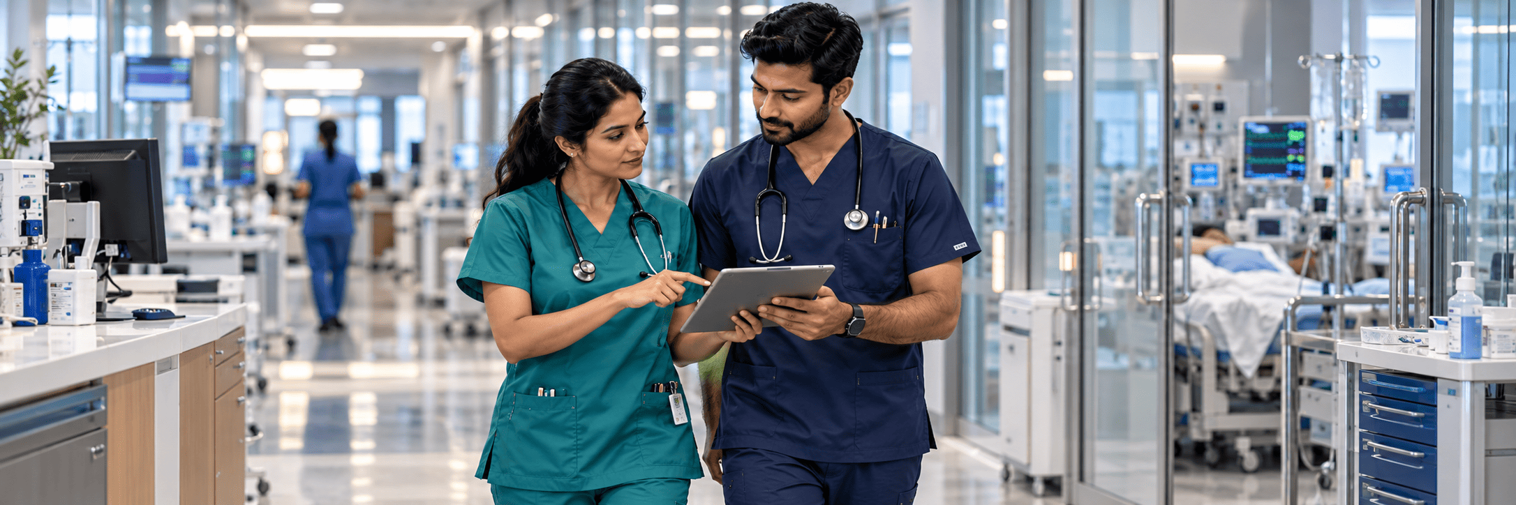 Scrub suit manufacturer in Mumbai – custom medical scrubs for hospitals, clinics and healthcare teams by Uniform Weavers